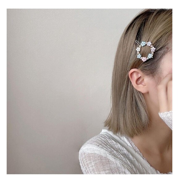 12 Pcs - Rhinestone Flower hair clip Bobby pin hair clip Bling Crystal Love Pins - Picture 4 of 10